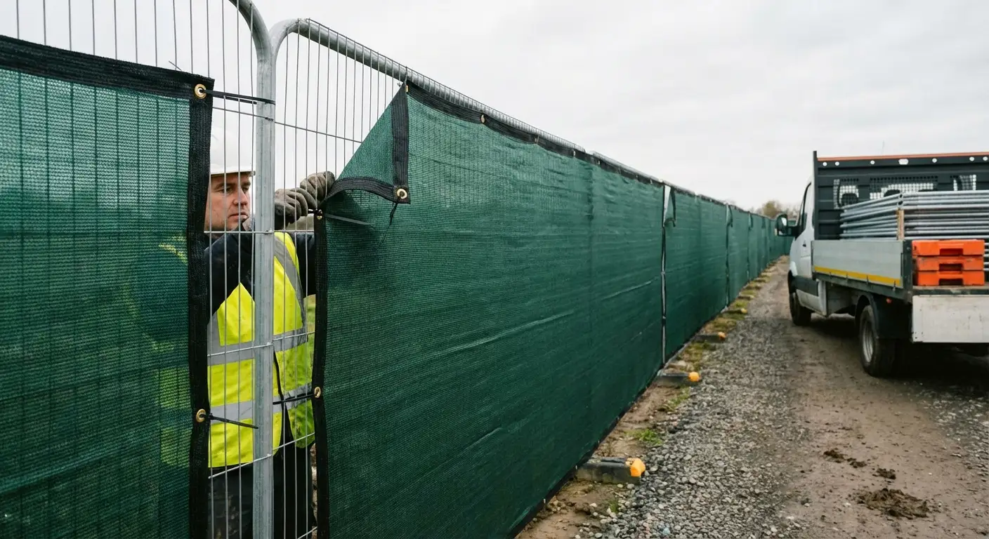 High security temporary fencing perimeter in West Bloomfield, MI