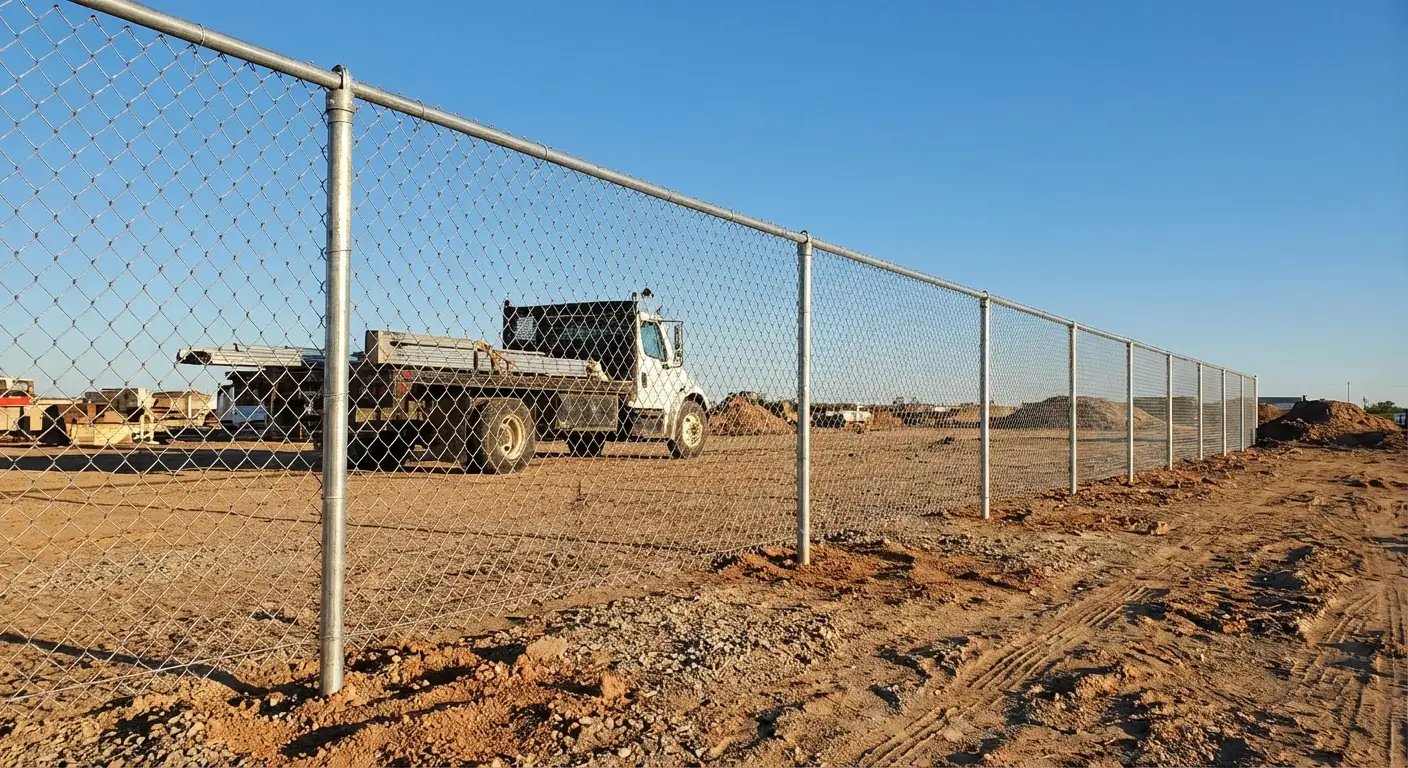 Wind-rated temporary fencing site in West Bloomfield, MI