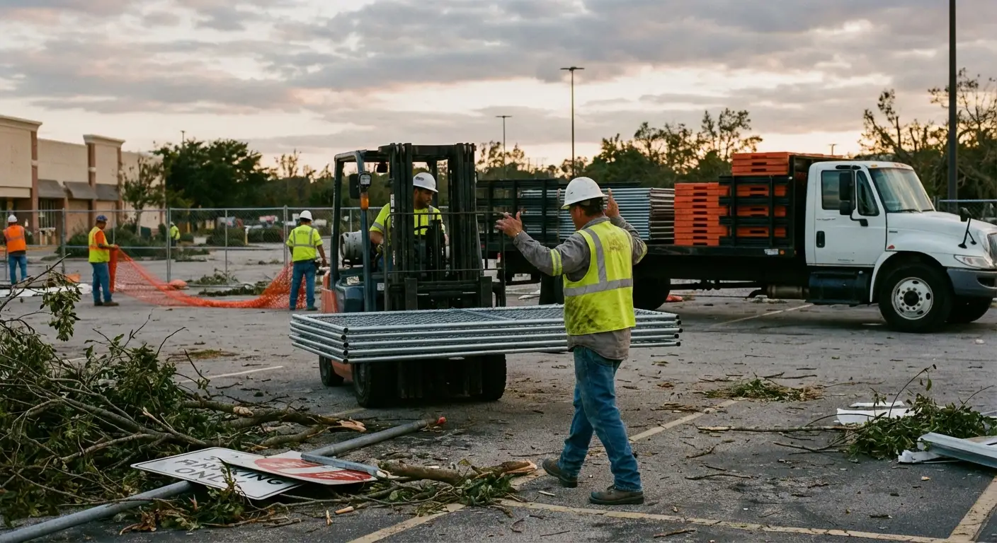 Emergency fencing deployment in West Bloomfield, MI