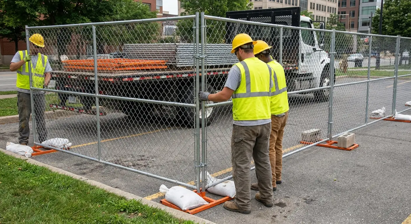 Temporary fencing solutions meeting West Bloomfield requirements