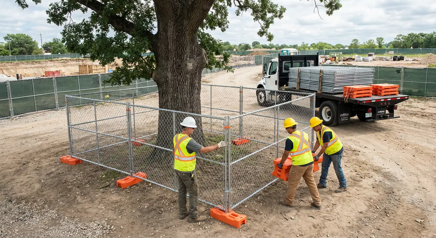Temporary gate rental and secure perimeter fencing in West Bloomfield, MI