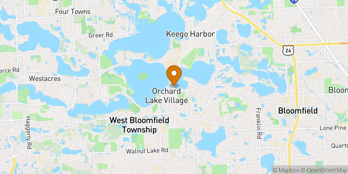 neighborhood map in West Bloomfield, MI