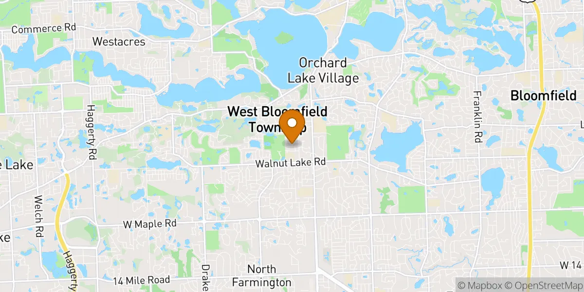 Walnut Woods neighborhood map in West Bloomfield, MI