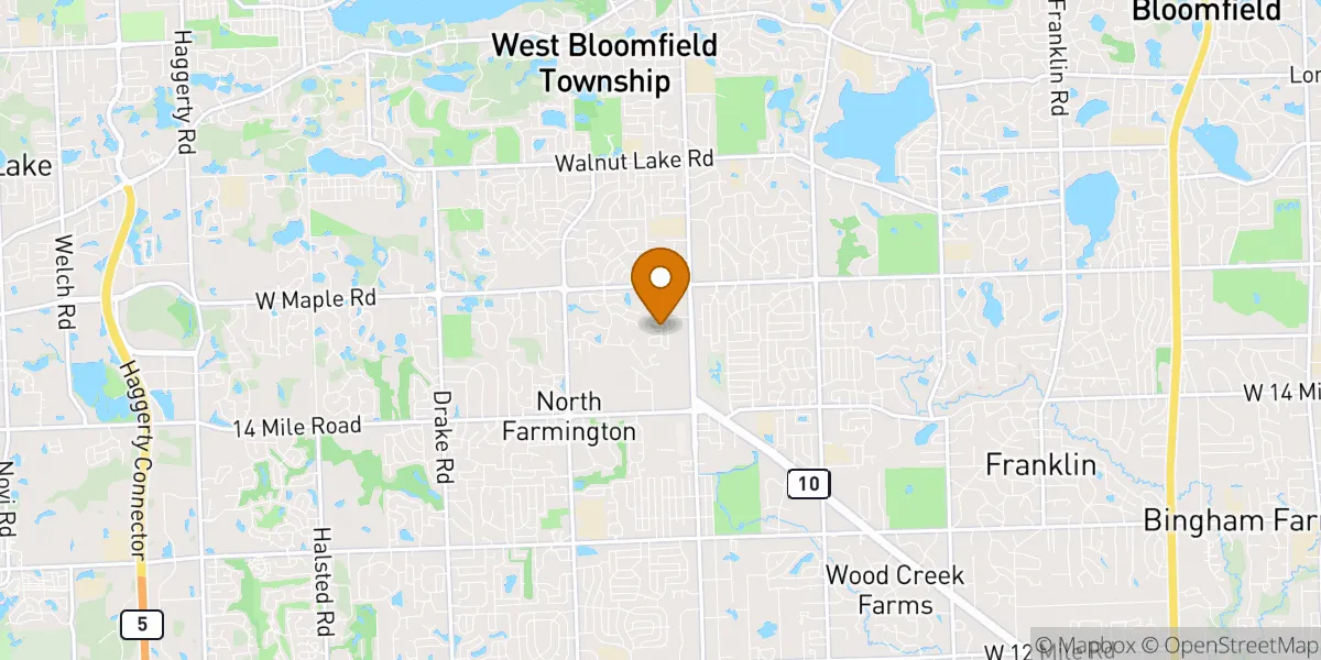  neighborhood map in West Bloomfield, MI