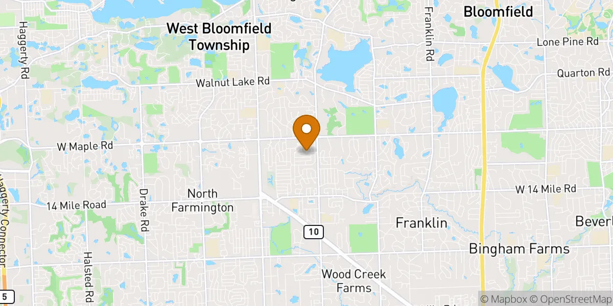  neighborhood map in West Bloomfield, MI