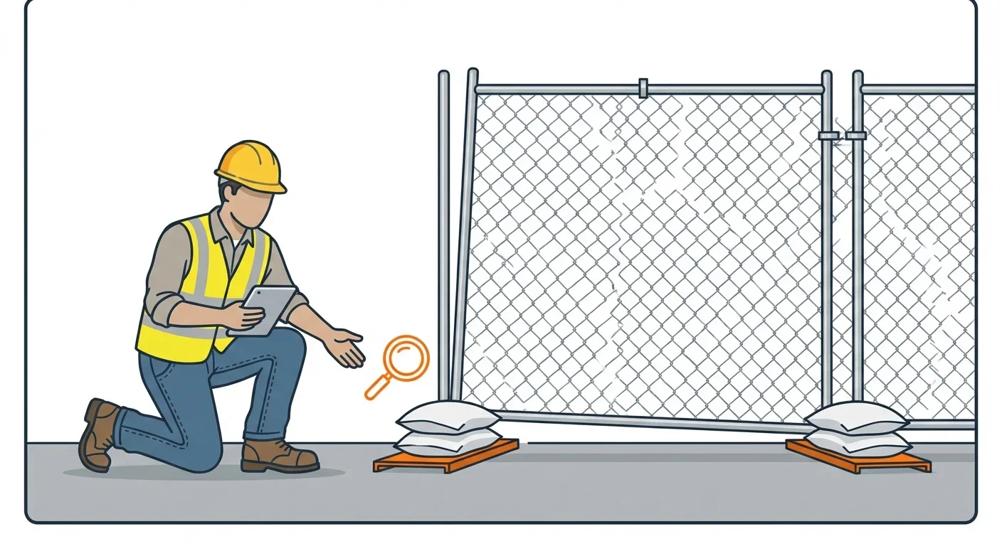 Diagram showing causes of temporary fence instability in West Bloomfield, MI