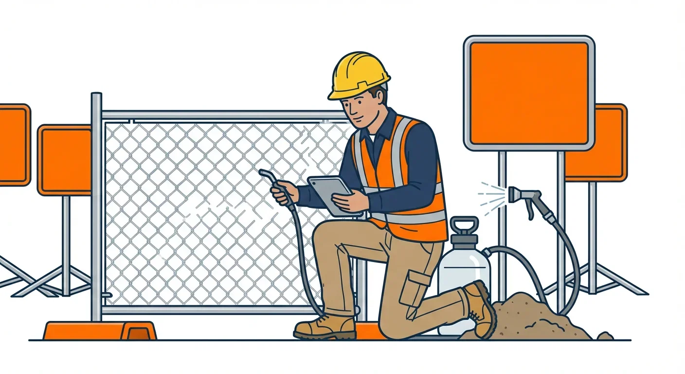 SWPPP Dust Compliance Warning Signs Infographic in West Bloomfield, MI