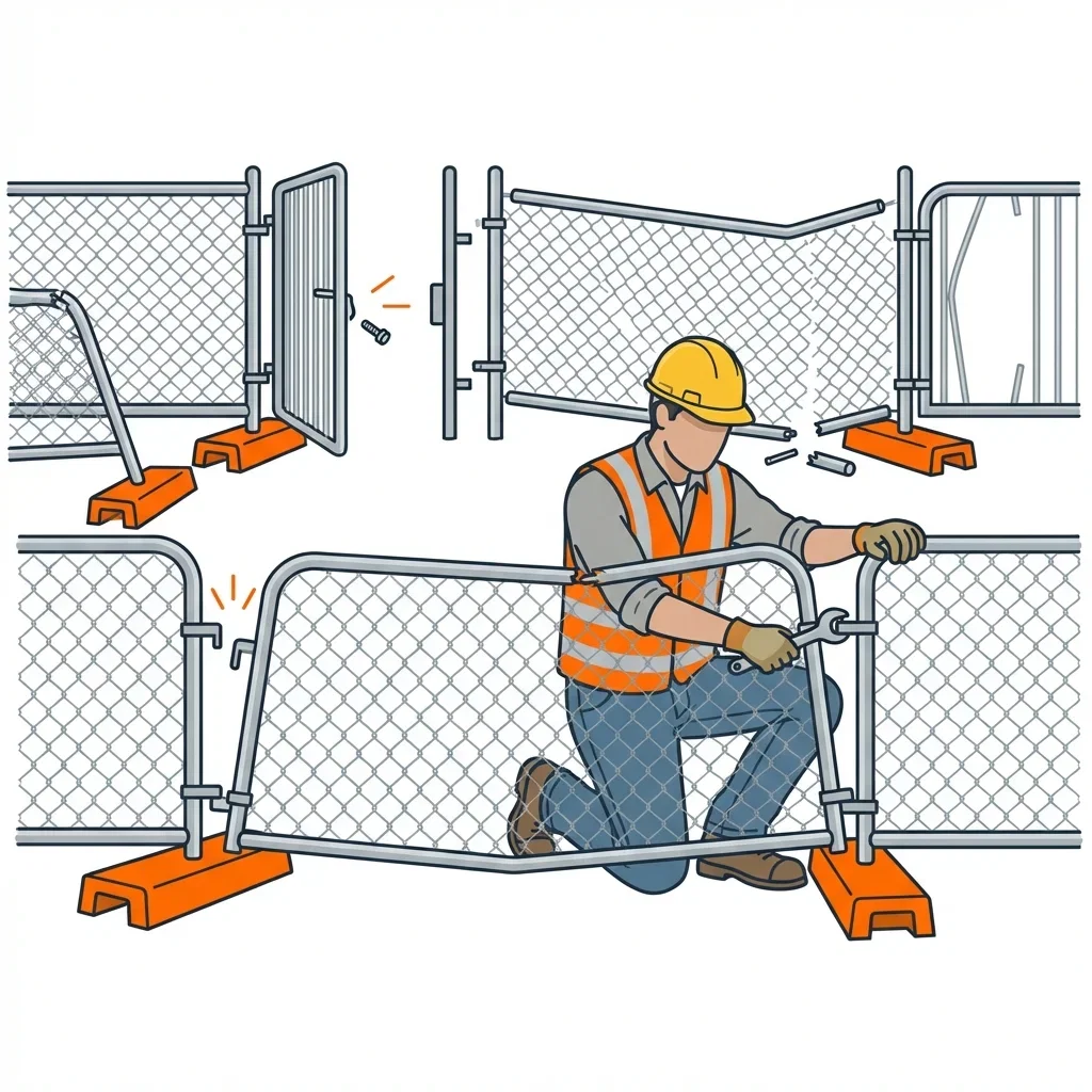 Diagram showing crowd control failure points and safety zones in West Bloomfield, MI